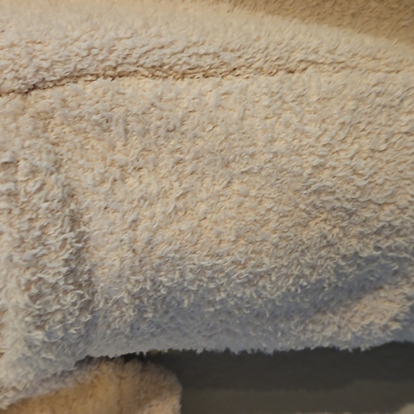 Pottery Barn | Women's Sherpa Teddy Cream Lt. Pink Pockets Loungewear Robe Sz L - Picture 2 of 10